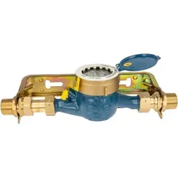 Hauswasserzähler 190 mm mit Bügel 1 Zoll – Präzise Wasserverbrauchsmessung - Kaltwasser-Hauswasserzähler für waagerechten Einbau, inklusive 1 Zoll Bügel. Ideal zur genauen Messung kleinster Wasserentnahmen und mit einer Eichlaufzeit von 6 Jahren.