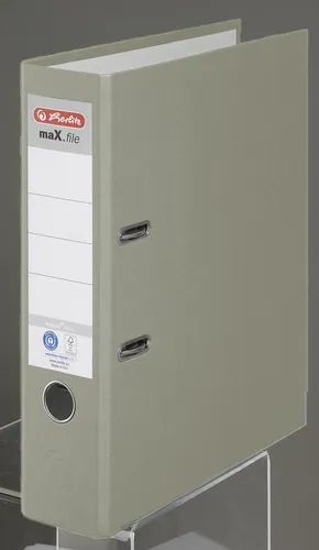herlitz Ordner Rückenbreite 8 cm DIN A4 Karton grau 300002749