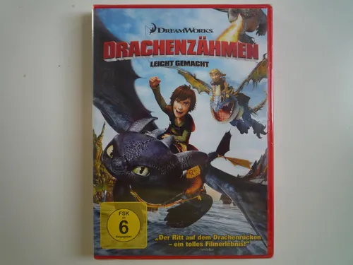 Drachenzähmen leicht gemacht - DVD NEU in Folie - Kult-Film für Kinder, spannende Abenteuer und beeindruckende Animationen von DreamWorks, ideal für die ganze Familie.