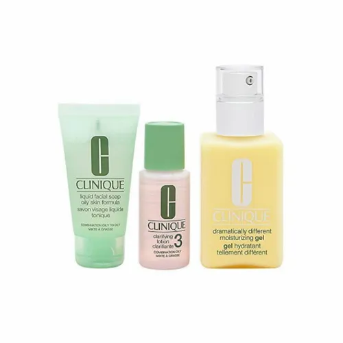 Clinique 3-Step Hautpflege Einführungsset 2018 - Praktisches Hautpflegeset mit 3 Produkten für eine einfache und effektive Hautpflege-Routine. Ideal für die tägliche Anwendung und zur Unterstützung der Hautpflege.