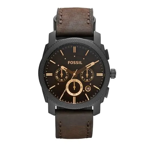 Fossil Machine Herren Chronograph Uhr in braun von Fossil