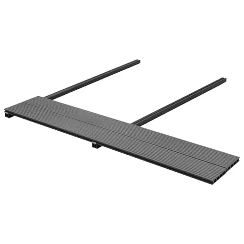Produktbild vidaXL 16 Stück grauer WPC-Bodendeck