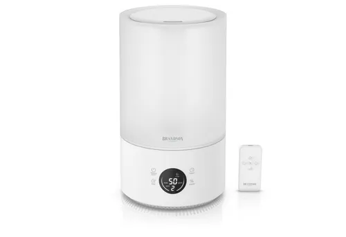 Brandson Luftbefeuchter digital mit Fernbedienung und 4,2L Wassertank - Digitaler Luftbefeuchter mit 3 Nebelstufen, einstellbarer Feuchtigkeit von 40–90% und leiser Betriebsweise. Ideal für bis zu 15 Stunden Nutzung, inklusive praktischer Fernbedienung und automatischer Abschaltung.