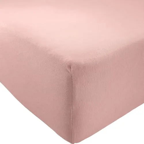 REDBEST Spannbettlaken Pittsburgh Single-Jersey Rose Größe 90x190 cm - 100x200 cm