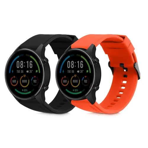 kwmobile 2x Sportarmband kompatibel mit Xiaomi Mi Watch Color Sport / S1 Active