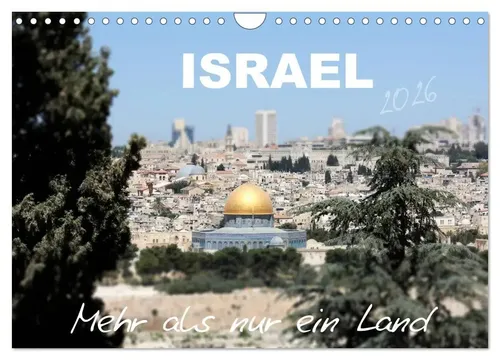Gt Color | ISRAEL - Mehr als nur ein Land 2026 - Kalender mit beeindruckenden Bildern Israels, 14-seitiger Wandkalender im DIN A4 Format, ideal für Reisefans und Kunstliebhaber.