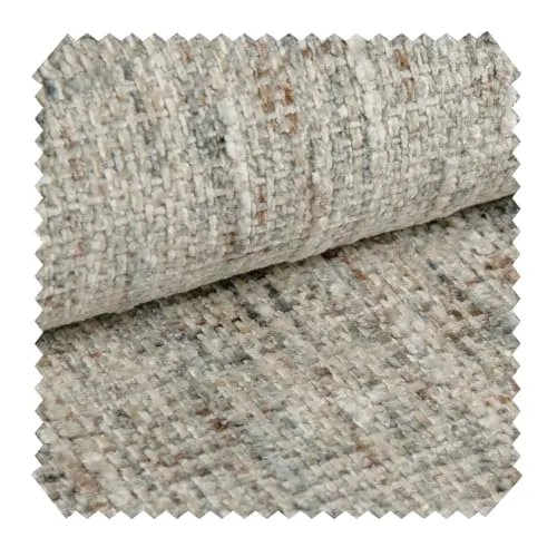 novely® MISCHLY Luxuriöser Chenille Polsterstoff 430g/m² | Strapazierfähiger Melange Möbelstoff | Pflegeleichte Meterware | 1lfm Farbe: 30 Creme-Beige-Braun