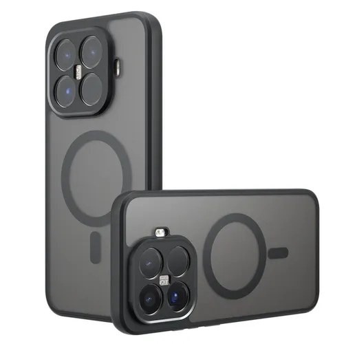 MagSafe Hülle für Xiaomi 15T Pro 5G Armor TPU PC Hybrid Schutz Cover Schwarz