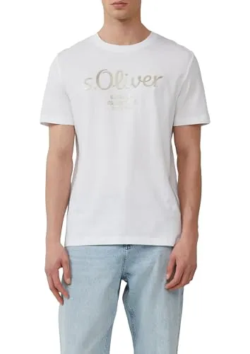 s.Oliver Baumwoll-T-Shirt mit Logo-Print