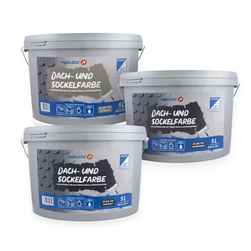 Farbklecks24 Dach- und Sockelfarbe 5L versch. Farben