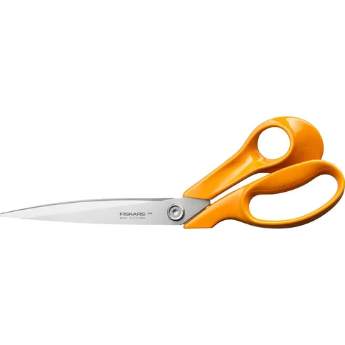 Fiskars Classic Schneiderschere, Rechtshändig, Gesamtlänge: 27,5 cm, Verbesserte Torx-Schraube und ergonomischerer Griff, Qualitätsstahl/Kunststoff, Orange, 1075056