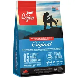 ORIJEN Original Dog 2kg - Hochwertiges Hundefutter, reich an Proteinen aus Freiland-Hühnchen und Wildfang-Fisch, ideal für gesunde Ernährung