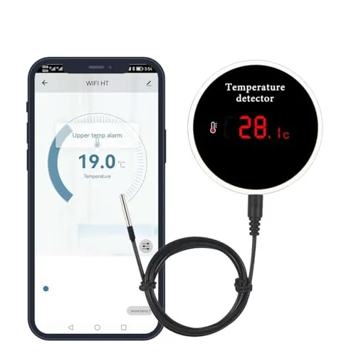 Produktbild Tuya WiFi-Temperatursensor mit wasserdichter externer Sonde