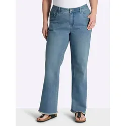 Sheego Bootcut-Jeans in Blau, Größe 48