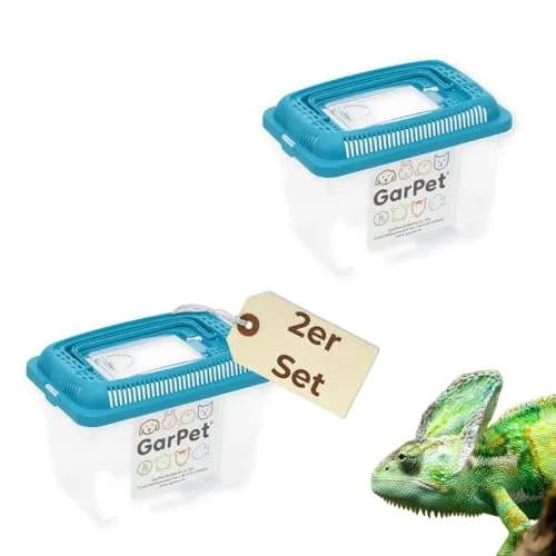 2er Set Faunabox S Faunarium Transport Quarantäne Box Tierbeobachtung Urzeitkrebse Triops Heimchen Spinnen Insekten Box Kunststoff