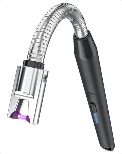 VVAY Stabfeuerzeug Lichtbogen, Kerzenanzünder USB C Aufladbar