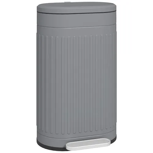 HOMCOM 30L Treteimer mit Soft-Close-Funktion