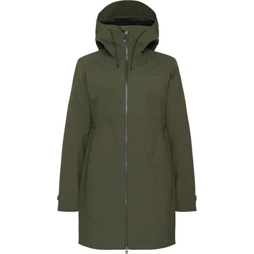 Didriksons BEA 6 Parka Damen - Deep Green, Größe 42 - Funktionsjacke aus atmungsaktivem, wasser- und winddichtem Material mit 10.000 mm Wassersäule; ideal für Outdoor-Aktivitäten bei jedem Wetter.
