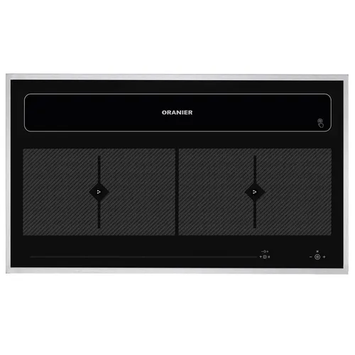 Oranier Flächeninduktion KFL 2094 Abluft-Umluft Dunstabzug 90 cm Edelstahlrahmen