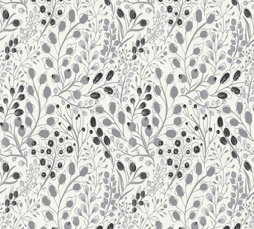 A.S. Création Vliestapete A.S. Création Attractive 2, Florale Tapete, grau, weiß 388473