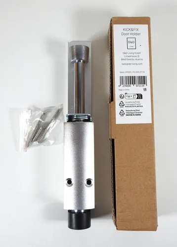 D&D Living Türfeststeller Kick&Fix Türhalter für Innen & Außen mit Fußbedienung