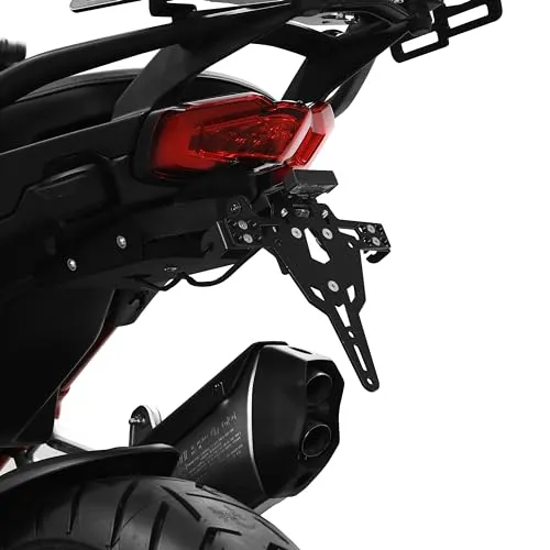 ZIEGER Kennzeichenhalter Pro für Ducati Multistrada V4 1200 - Hochwertiger Kennzeichenhalter für Ducati Multistrada V4 1200, ideal für Österreich. Langlebig, witterungsbeständig und ohne TÜV-Eintragung erforderlich. Verstellbare Neigung und sportliche Optik.