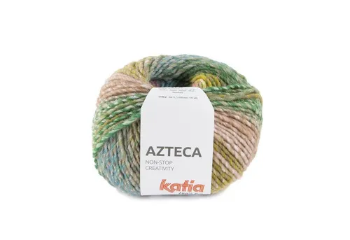 Katia Azteca Farbverlaufswolle, 100g dicke Wolle mit Farbverlauf Häkelwolle, 180,00 m (Strickwolle, Strickgarn, Handstrickgarn), bunt und farbenfroh für die ganze Familie