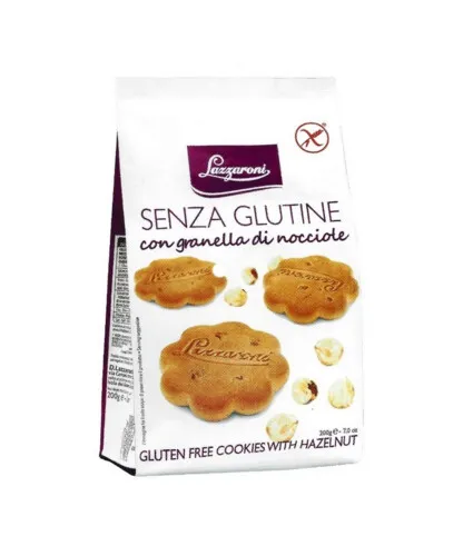 Lazzaroni Kekse mit glutenfreien Haselnusskörnern 200g