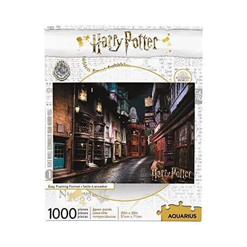 Harry Potter Puzzle Winkelgasse (1000 Teile) - Puzzles für Fans, entdecke die magische Winkelgasse mit 1000 Teilen und erlebe stundenlangen Rätselspaß!