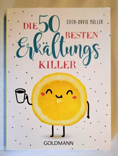 ⭐Goldmann Buch 'Die 50 besten Erkältungskiller' Gelb Taschenbuch⭐