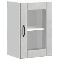 vidaXL Küchen-Hängeschrank Lucca Betongrau mit Glastür von vidaXL