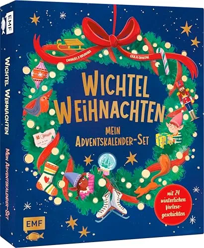 Edition Fischer Mein Adventskalender-Wichtel-Set: Wichtel-Weihnachten (593000) - Adventskalender mit liebevollen Wichtel-Motiven, ideal für eine besinnliche Vorweihnachtszeit und zum Füllen mit kleinen Überraschungen.