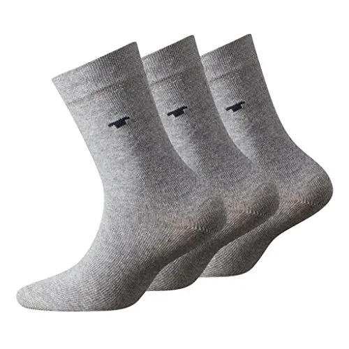 TOM TAILOR, Unisex - Kinder Socke 3 er Pack 9203, Gr. Grau (grey melange - 150 ), Gr. 35-38