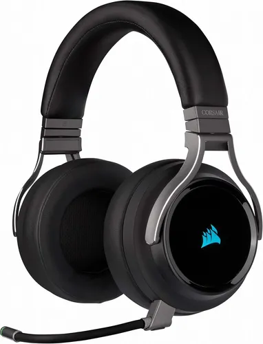 CORSAIR VIRTUOSO RGB Carbon - Kabelloses Gaming-Headset mit HiFi-Audio und 7.1 Surround Sound, extrem komfortabel für stundenlangen Spielspaß und individuelle RGB-Beleuchtung