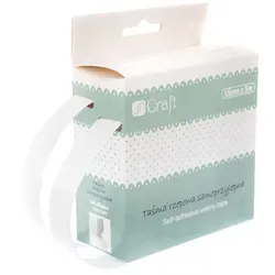 Selbstklebendes Klettband, Weiß, 15 Mm X 5 M