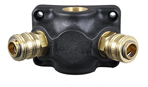 Druckluft- Verteiler Wanddose 2 x G 1/2