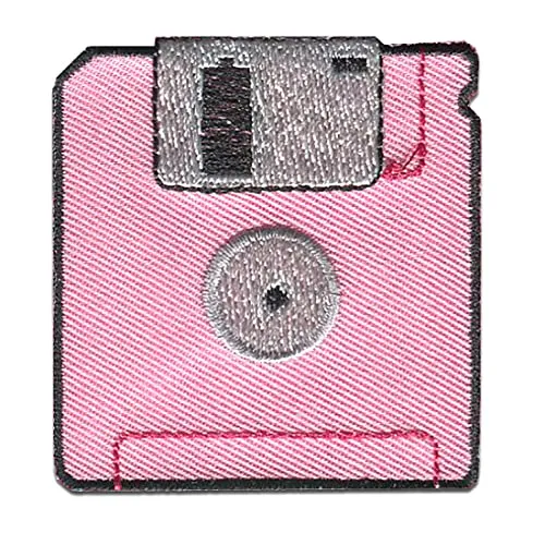 Catch the Patch Diskette Floppy - (Größe: 5,5 x 5,5 cm) – Kultige Aufnäher zum Aufbügeln & Aufnähen – Für Jacken, Rucksäcke, Shirts & Cosplay – Ein Must-have für DIY-Fans