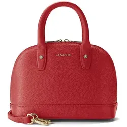 Lazarotti Bologna Leder Handtasche Damen | Stilvolle Henkeltasche mit abnehmbarem Tragegurt - Damen-Henkeltaschen, handgefertigt aus hochwertigem Rind-Leder, leicht und kompakt, ideal für jeden Anlass und mit praktischem Reißverschluss für Sicherheit.