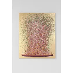 Kare Design Touched Flower Boat Bild in gold von KARE