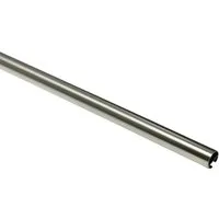Produktbild Gardinenstange mit Innenlauf I Chicago Edelstahl-Optik 200 cm