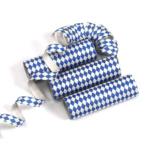 PAPSTAR 1 Karton = 10x3 Luftschlangen 4 m Bayrisch Blau schwer entflammbar 18778