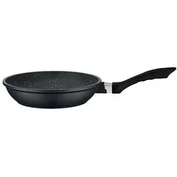 GSW Bratpfanne ''Gourmet'' - Ø 24 cm, Schwarz - Pfanne mit langlebiger Antihaftbeschichtung, ideal für gesundes Kochen und perfekt für alle Herdarten, einschließlich Induktion.