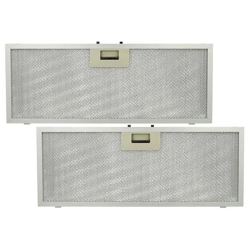 vhbw 2X Filter Metallfettfilter Ersatz für Bauknecht 481248058314 für Dunstabzugshaube - 45,9 x 17,7 x 0,85 cm, Metall