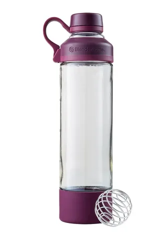 BlenderBottle Mantra Trinkflasche 600ml mit ClearSip-Trinköffnung in Violett - Ideal für Yoga oder Fitness, bietet die Mantra Trinkflasche ein durchdachtes Design für ein erfrischendes Trinkerlebnis. Die ClearSip-Trinköffnung aus Glas ermöglicht müheloses Trinken ohne Klumpen. Perfekt für Shakes und Wasser!