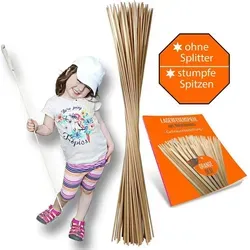 Lagerfeuer Spieße für Stockbrot, Marshmallow & Bratwurst