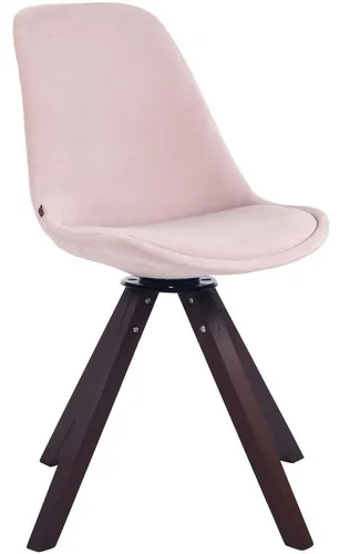 furnicato Esszimmerstuhl Troyes Samt pink 84x48x56 cm