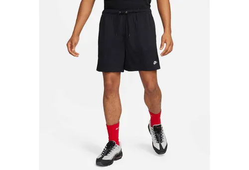 Nike Club Flow Shorts Herren - Schwarz-Weiß, Größe XXL - Kleidung aus leichtem, atmungsaktivem Mesh für optimale Belüftung; entspannte Passform und elastischer Bund für perfekten Sitz.