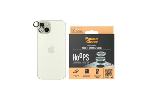 PanzerGlass Kameraschutzglas Hoops Camera Protector für Apple iPhone 15, Apple iPhone 15 Plus