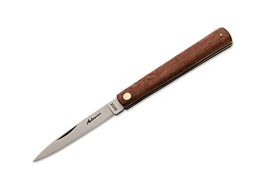 Antonini Universalmesser Antonino Siciliano Large - Hochwertiges Gebrauchsmesser aus Sizilien mit eleganter Kotibé-Holz-Beschalung und robuster 420er Klinge. Ideal für den Alltag und unterwegs.