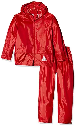 Ergebnis Kinder re95j Heavyweight wasserdichte Jacke/Hosenanzug, Kinder, RE95J, rot